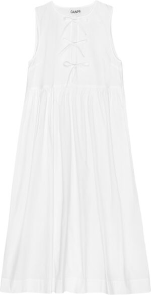 Cotton Poplin Midi Dress