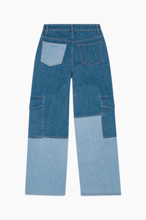 Cutline Denim Angi Jeans J1398 - Mid Blue Vintage - GANNI - Blå 25W