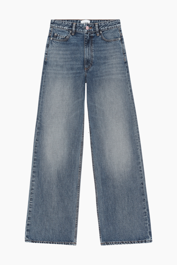 Magny Jeans - Mid Blue Vintage - GANNI - Blå 26/32