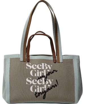 SEE BY BYE SEE BY BYE Tote Bags, Blowy Blue, Single Size