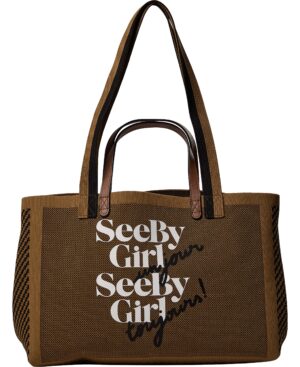 SEE BY BYE Tote Bags, Olive, Single Size
